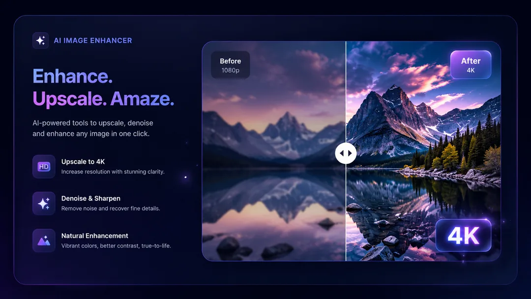 AI image enhancer preview