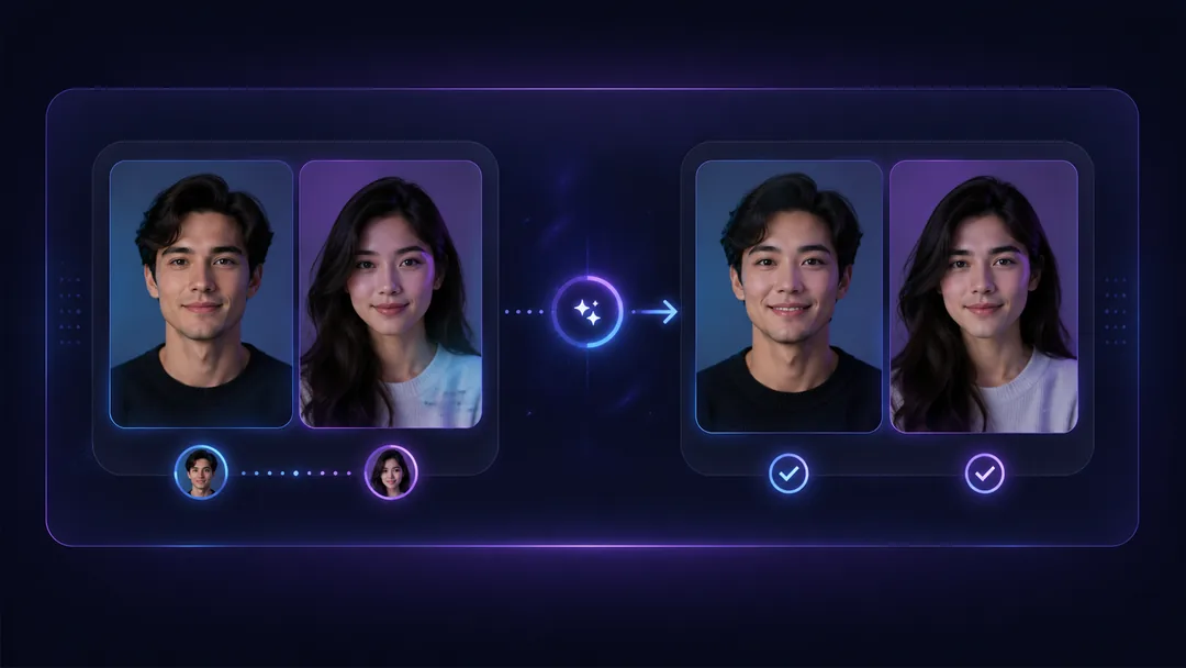 Face swap tool preview